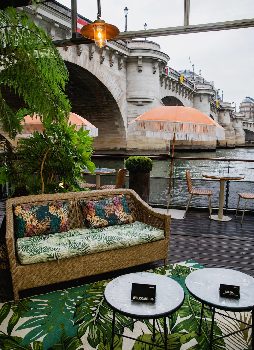 Cocktail dînatoire sur Le Jardin sur Seine · Bora x Hansgrohe x Red Bull, 350 invités